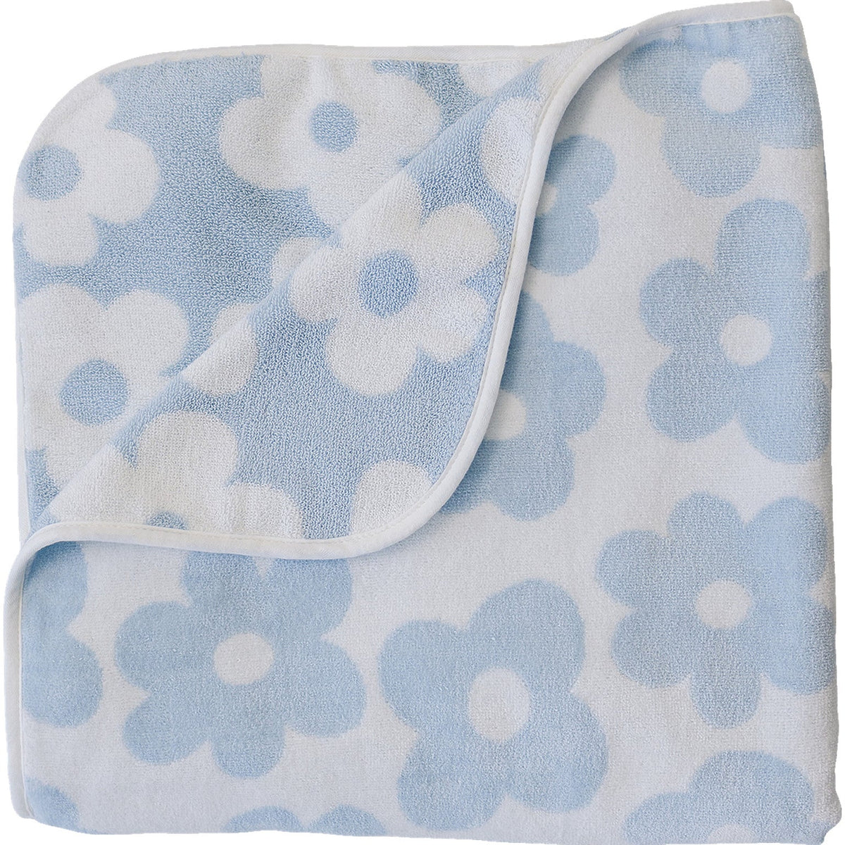 Coastal Floral Organic Cotton Beach Towel