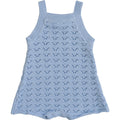 Blue Knit Tank Romper