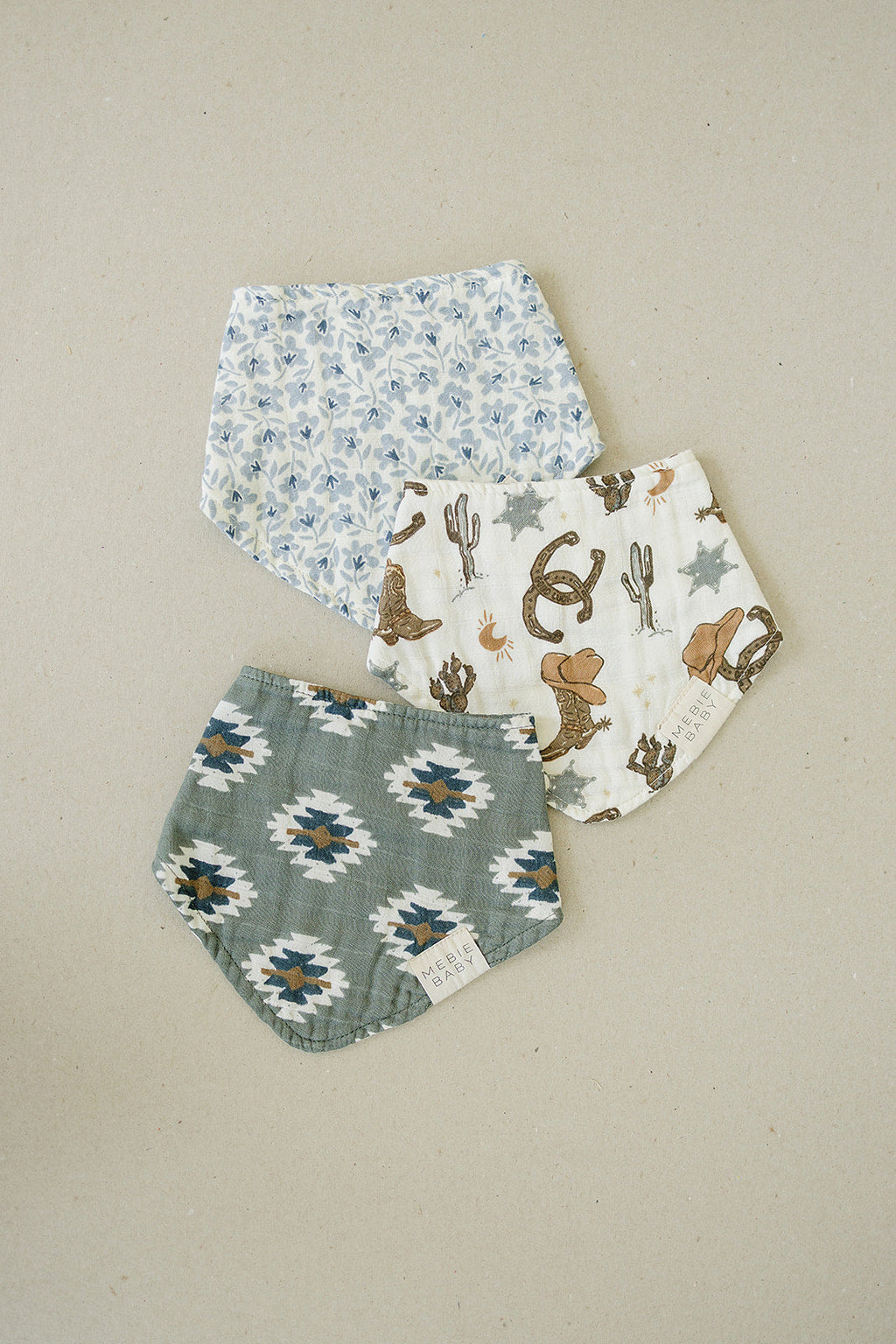 Outlaw Cowboy Classic Muslin Bib